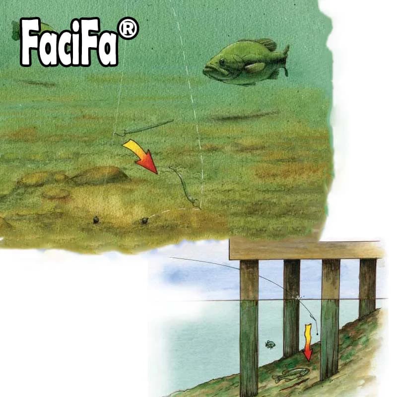 20 hameçons drop shot pour leurres souples - pêche du bass et carnassiers en eau douce