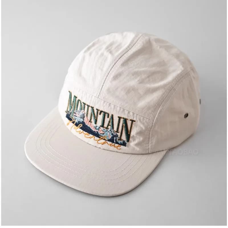 Casquette rétro 5-panels pêche camping - Chapeau été à séchage rapide pour pêche loisir