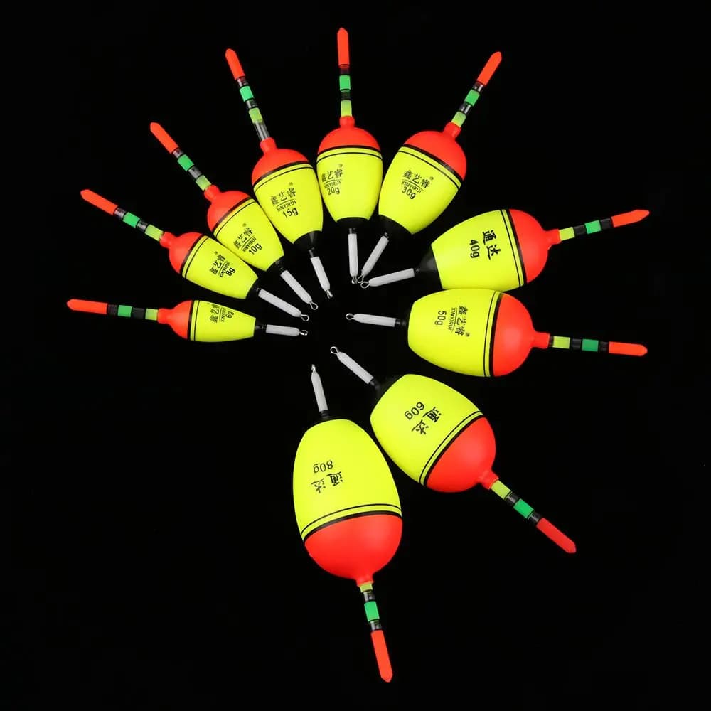 Bouée lumineuse pêche de nuit EVA haute qualité 6g à 80g - Flotteur luminescent pour tous types de pêche