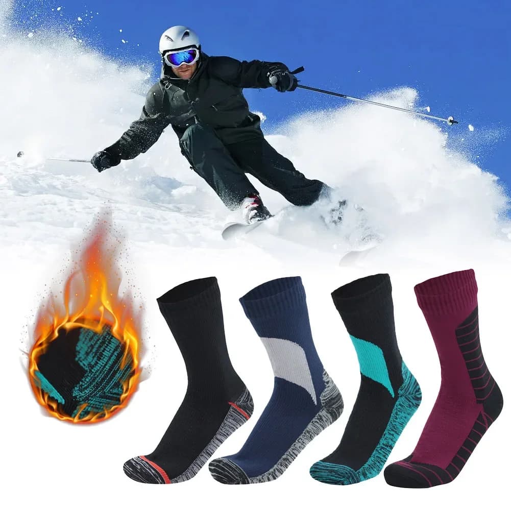 Chaussettes étanches respirantes crew outdoor randonnée camping hiver vélo neige