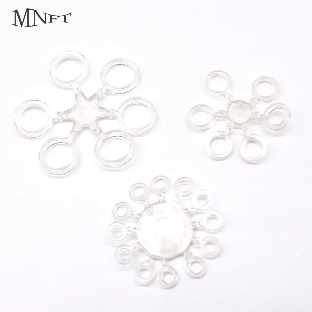MNFT 144 élastiques pour bouillettes - Bandeurs transparents 3 tailles - Accessoire pêche carpe indispensable