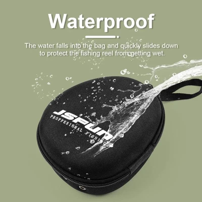 Étui de protection EVA pour moulinets de pêche JSFUN - Pochette portable pour moulinets tambour/spinning/raft