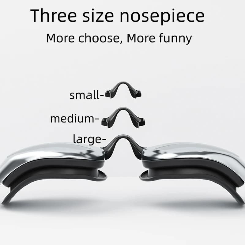Lunettes de natation professionnelles anti-buée étanches UV large champ de vision pour femmes et hommes