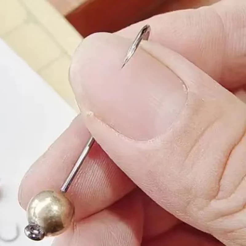 Lot de 5 hameçons jig micro 0.5g à 4g tête cuivre pour leurres souples et mini crankbait