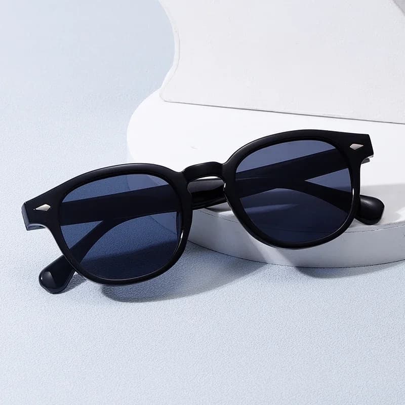 Lunettes de soleil vintage rectangle luxe homme femme - Marque designer tendance pour Noël et pêche