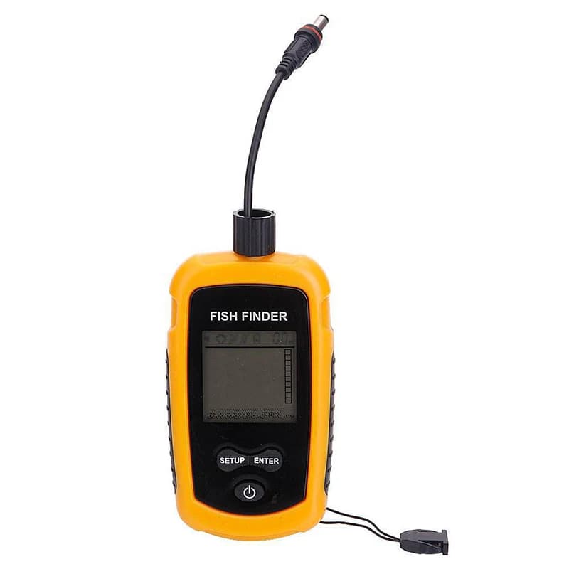 Alarme sonar portable 100M pour pêche en mer et lac - Détecteur de poissons avec transducteur et échosondeur