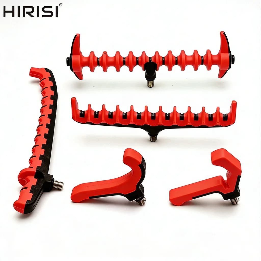 Support de canne feeder Hirisi AC206 rouge pour buzz bars et alarmes de touche - Accessoire terminal