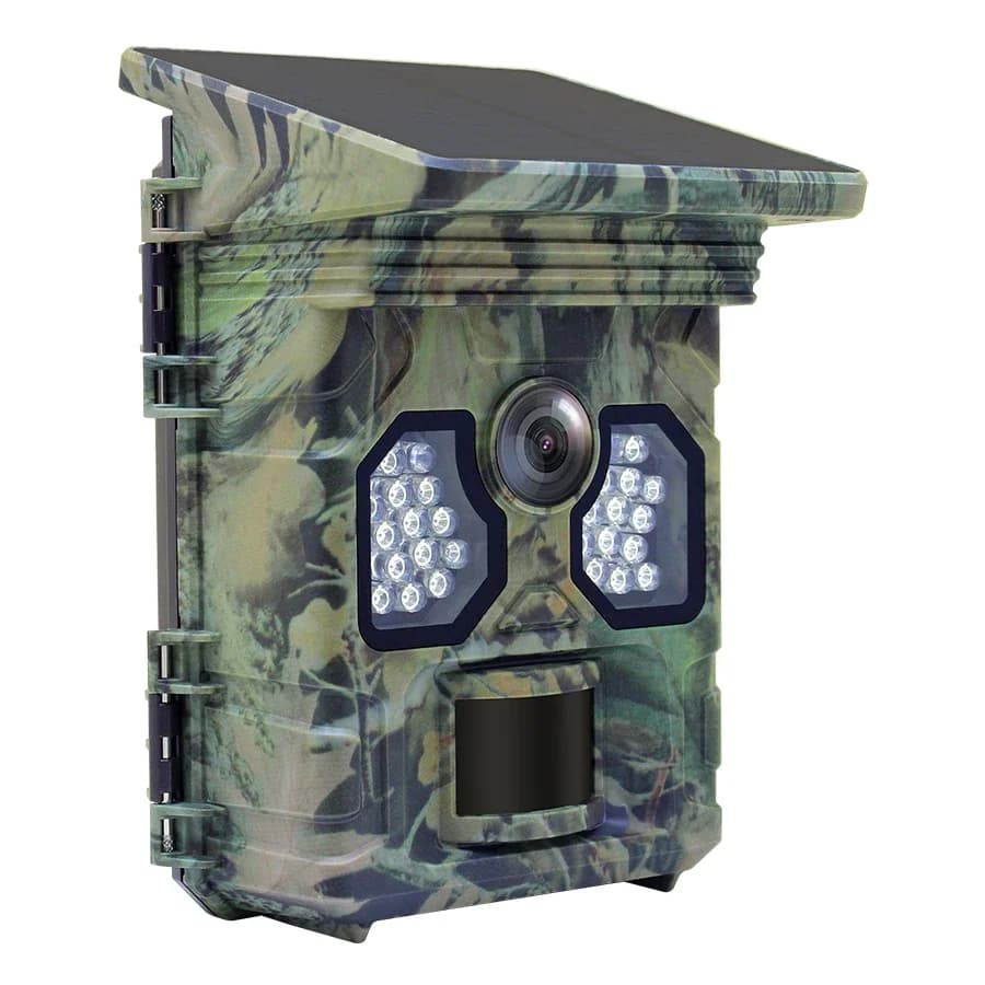 Caméra chasse numérique solaire 4K étanche IP66 - Phototrappage moderne avec détection mouvement intelligente