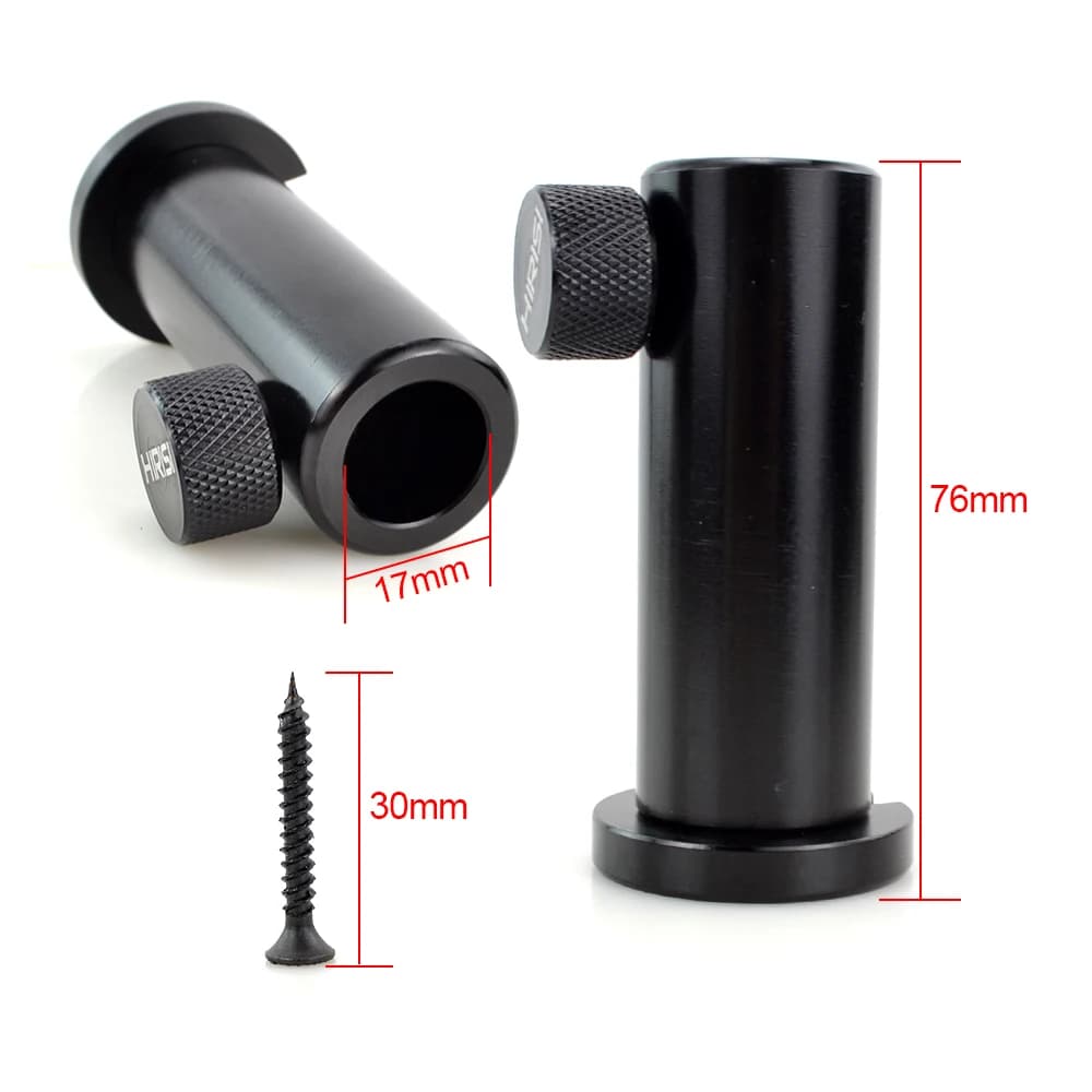 Support aluminium Hirisi pour pêche carpe plateforme - Tiges réglables avec vis banc rod pod