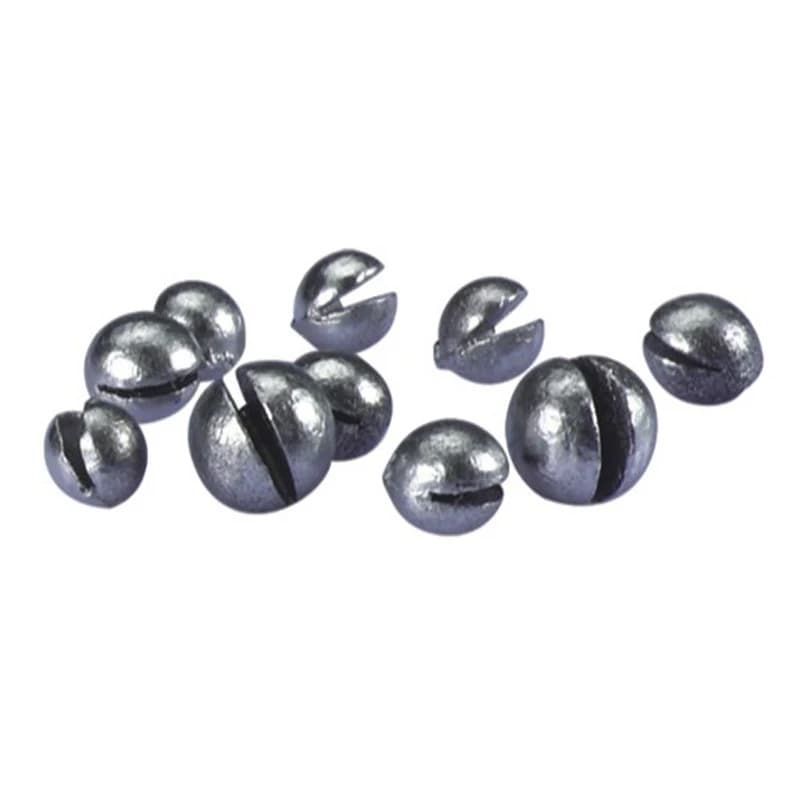 Set de plombs de pêche à mors ouvert - Accessoires de pêche avec clips et plombs ronds