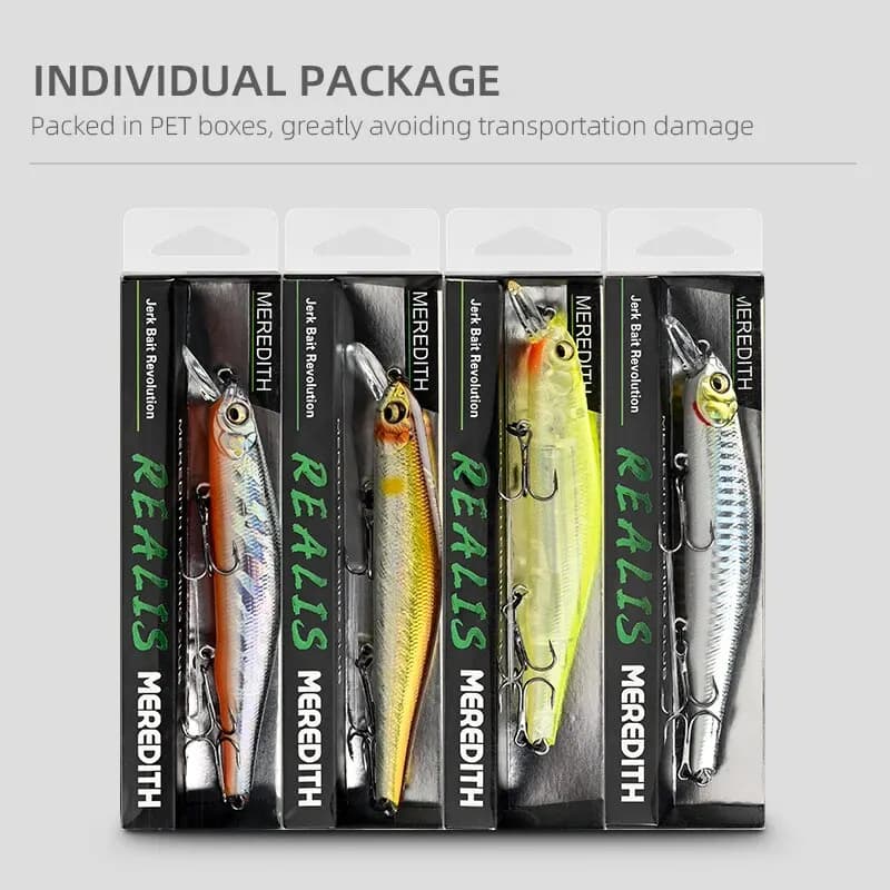 Leurre minnow MEREDITH ORBIT-110SP avec système magnétique orbital pour pêche hauturière