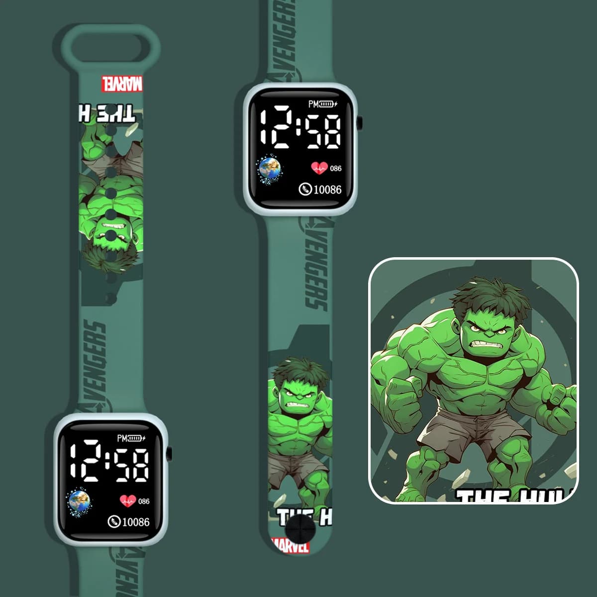 Montre enfant Spiderman Marvel fille garçon montre digitale intelligente étanche 3Bar cadeau