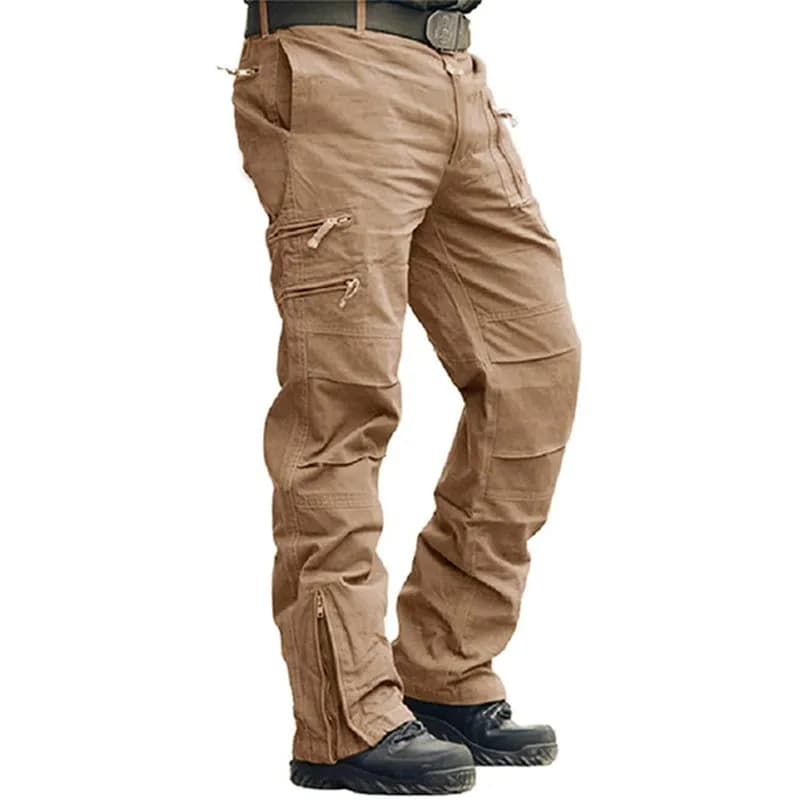 Pantalon cargo camouflage pour pêche en rivière - Coupe jogger avec nombreuses poches pratiques
