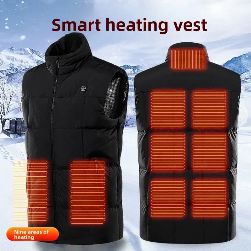 Gilet de pêche double face polaire avec poches multiples - Nouveau style automne-hiver pour hommes