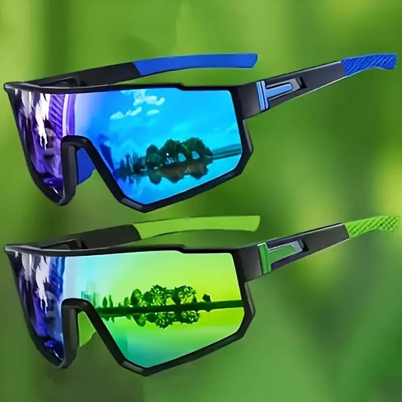 Pack 2 lunettes vélo outdoor pour pêcheurs - Protection UV400, idéales randonnée et escalade vers spots