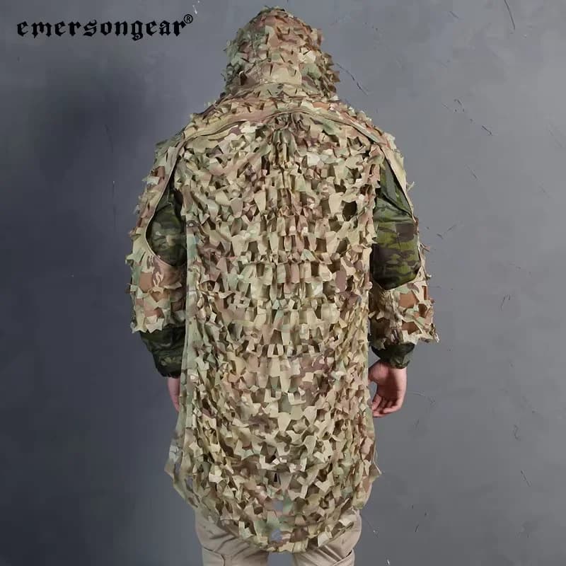 Combinaison Ghillie légère Emersongear camouflage discret pêche chasse secrète vêtement sniper