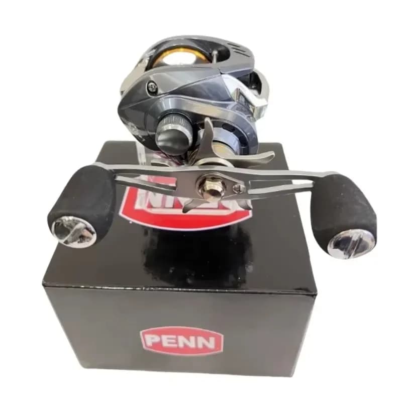 Moulinet Baitcast PENN 18+1 Roulements Ratio 7.2:1 Frein 15kg Acier Inox Réglage 9 Vitesses Pêche