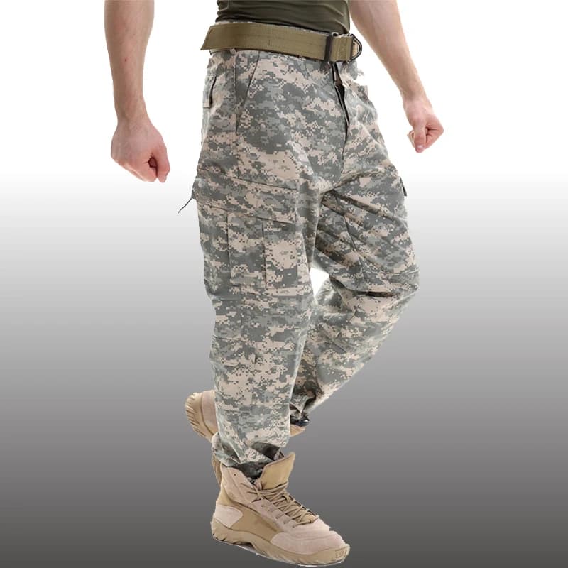 Pantalon cargo hiver résistant usure - Multi-poches élastique pour pêche froide