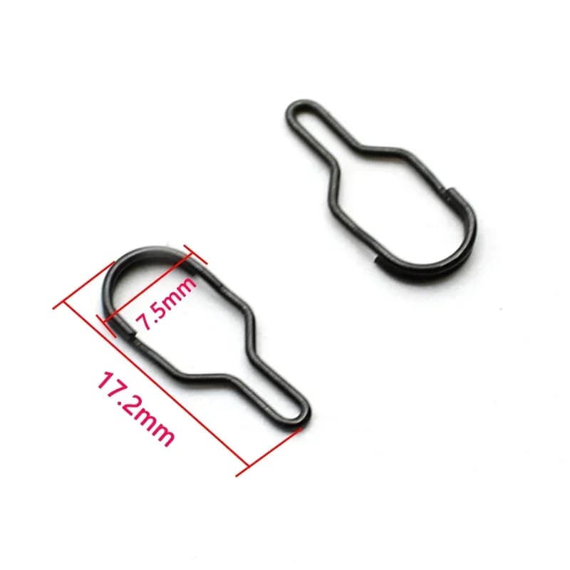 50 pièces accessoires pêche carpe PVA bag link clip quick change - feeder swivels hair rig