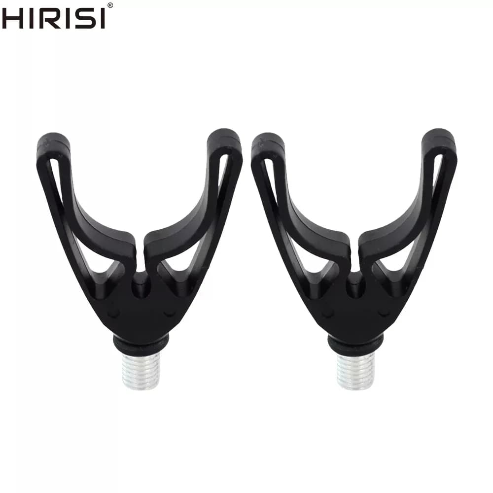 Support canne pêche carpe 2 pièces Hirisi pour piquets de berge - Rod rest head bank sticks