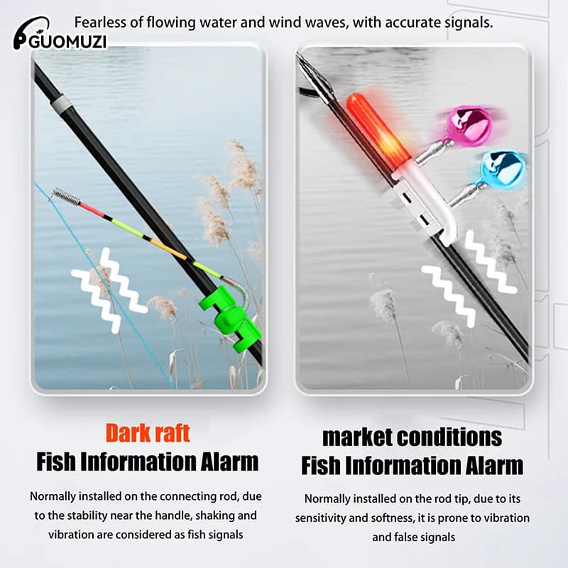 Bâton lumineux pour pêche de nuit - indicateur de touche étanche et amovible pour canne