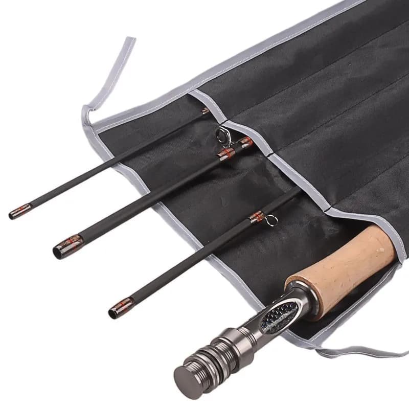 Canne à mouche 3/4 5/6 WT Fast Action 8FT et 9FT en fibre de carbone 40T,