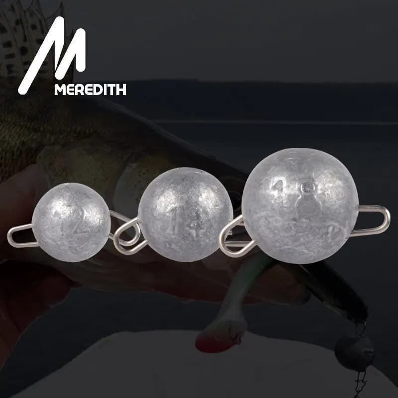 Têtes plombées MEREDITH pour pêche en eau profonde - poids de 2g à 6g pour leurres souples et appâts