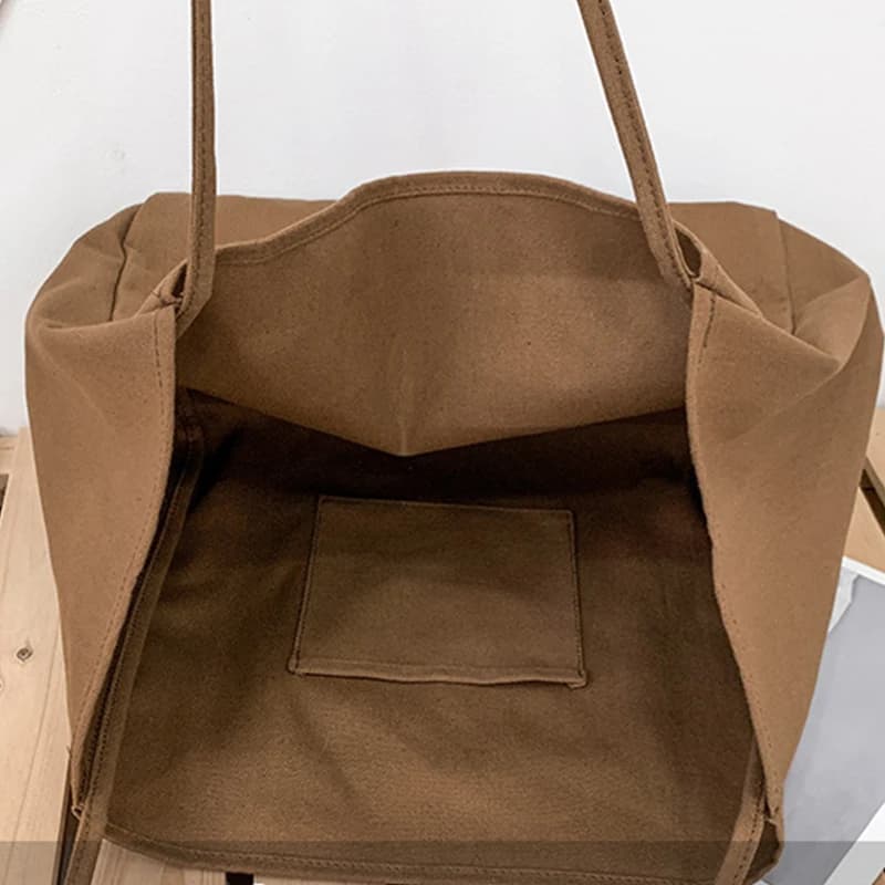 Sac shopping toile écologique pêche femme grand capacité rangement matériel pêche quotidien voyage