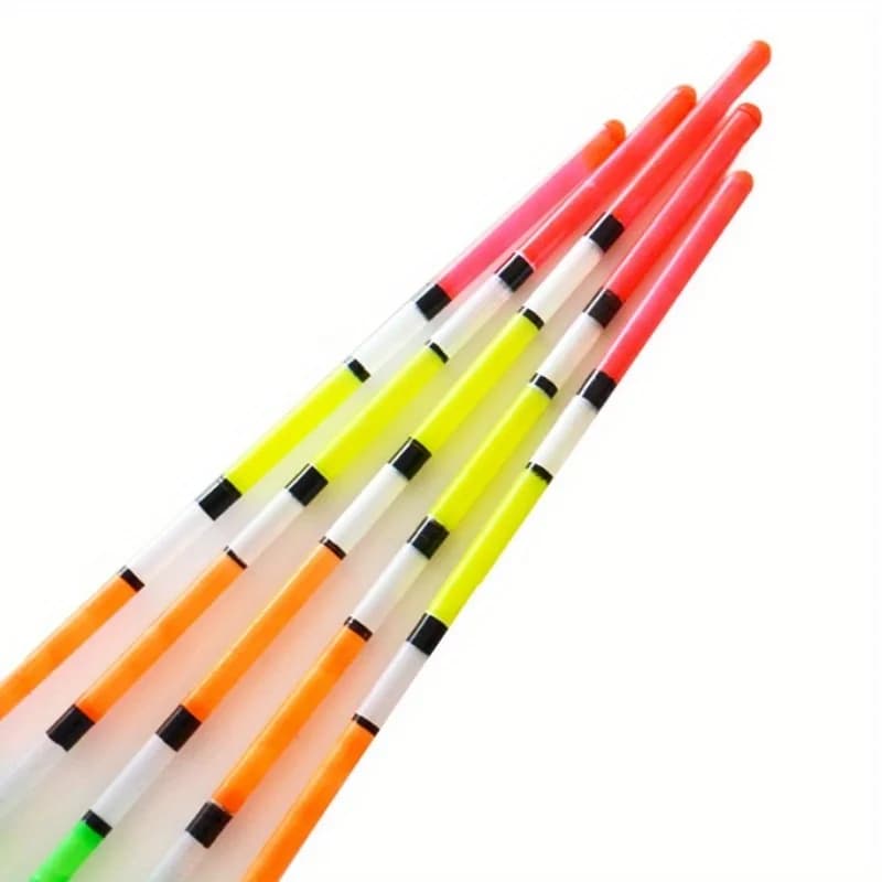 Lot de 5 flotteurs de pêche grande portance, queue épaissie haute visibilité et tête cuivrée