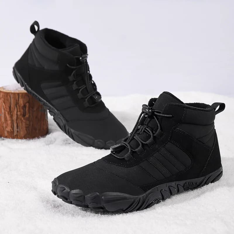 Chaussures hiver imperméables unisexe pêche - Bottes neige doublées fourrure chaude randonnée