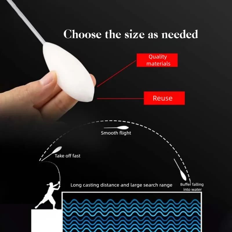 Flotteur anti-enroulement 4g à 30g pour pêche à la carpe et lancer assisté - équipement précis