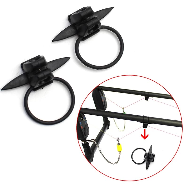 2 clips miniatures et bobbins pour ligne carpe, indicateurs swingers et alarmes