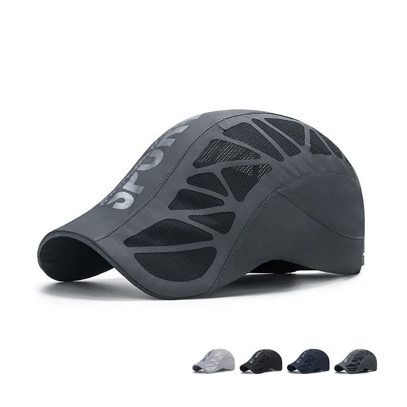 Casquette sport mesh alphabet pêche été - Séchage rapide protection solaire outdoor homme