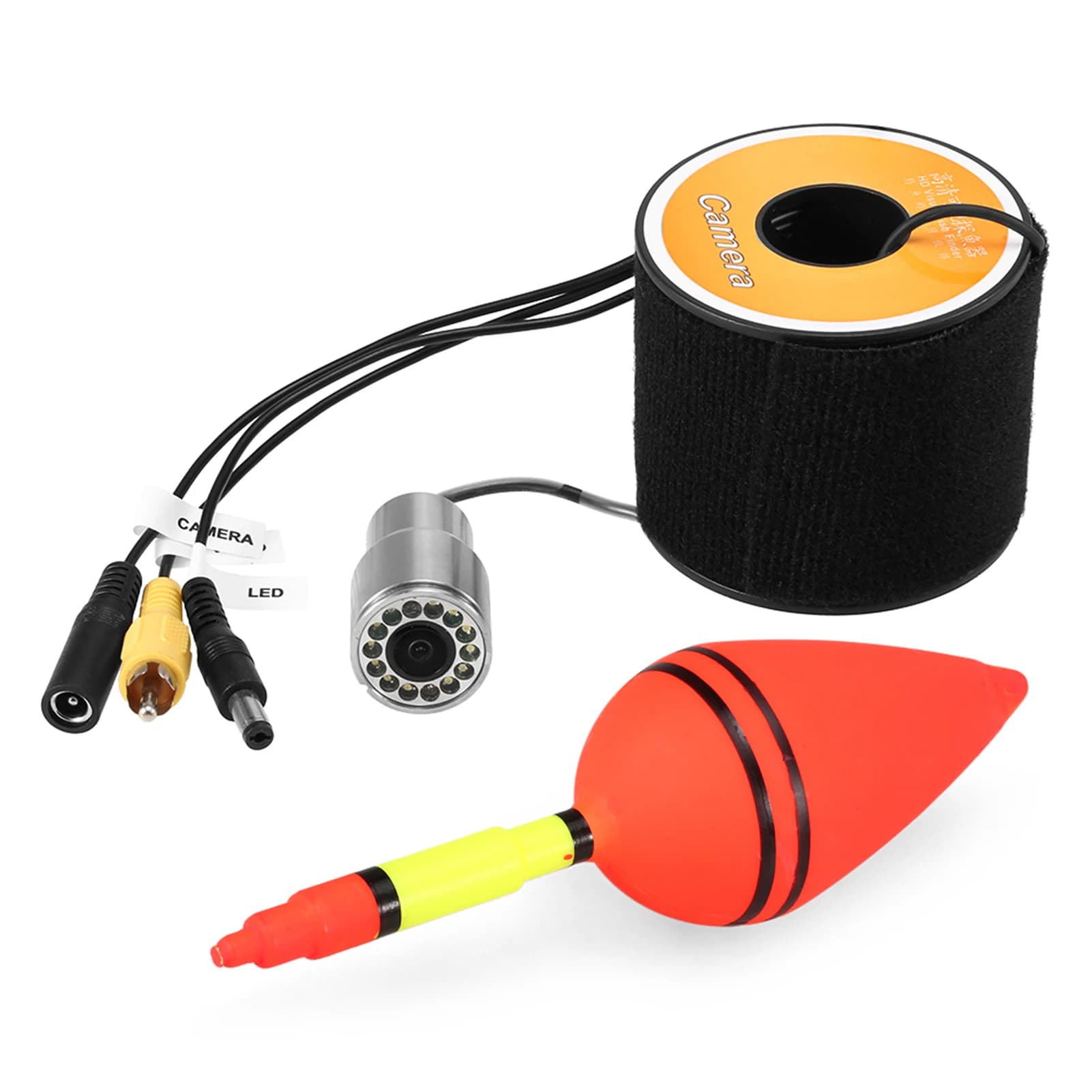 Caméra sous-marine poisson 1200TVL avec vision nocturne 12 LEDs et câble 15 ou 50m pour pêche sur glace