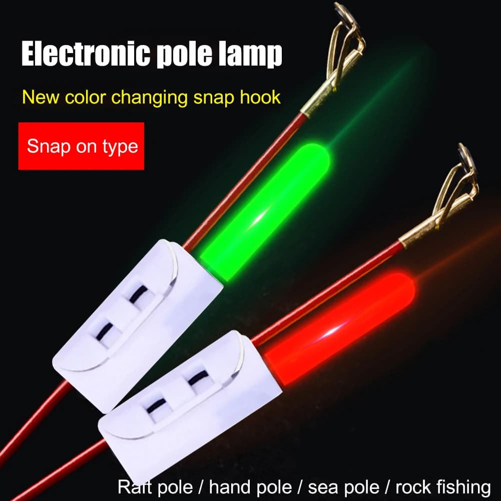 Lampe électronique portable pour canne - Indicateur de touche étanche sticks lumineux pêche nuit