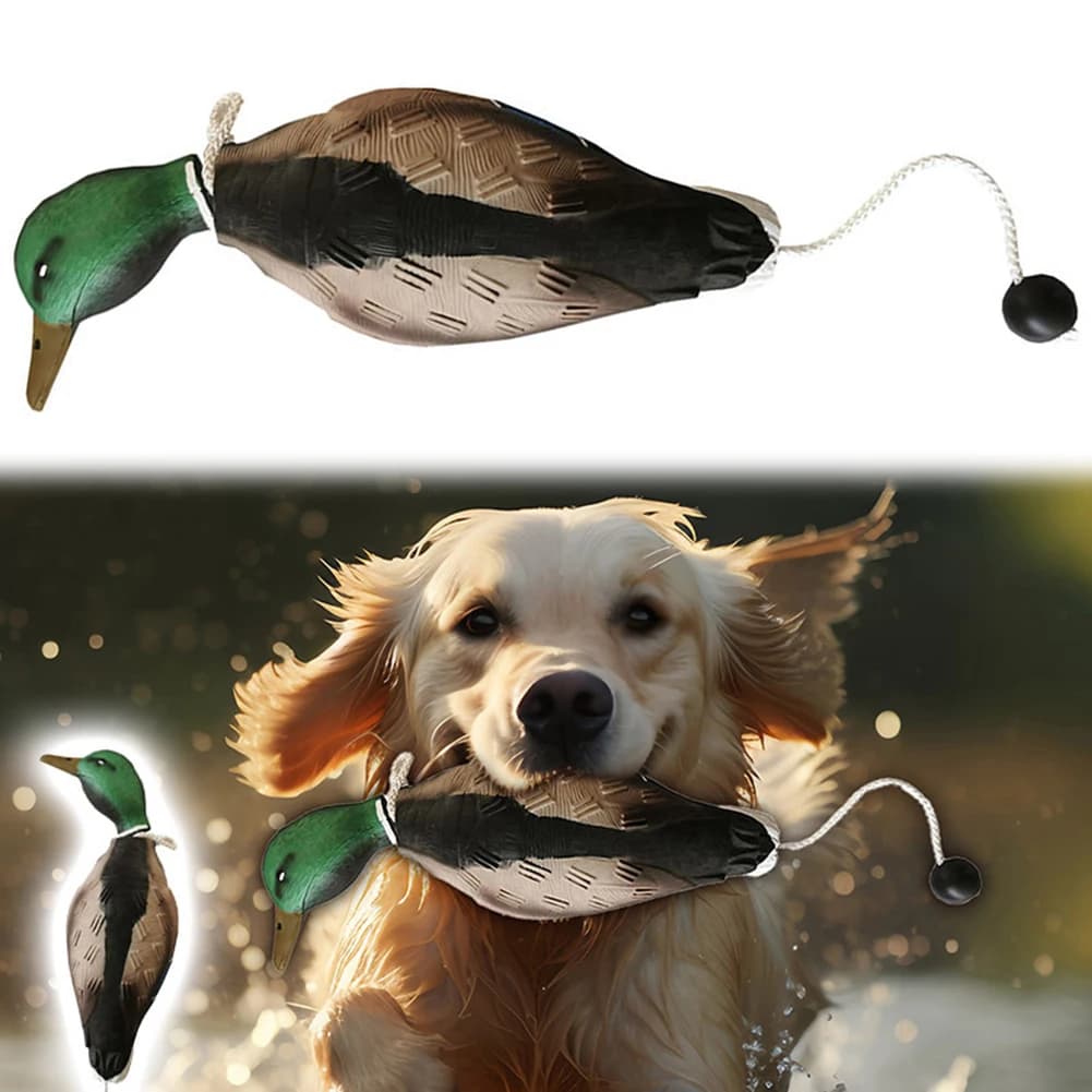 Leurre canard mort flottant pour entraînement retrievers - Dummy bumper réaliste pour chasse au gibier d'eau