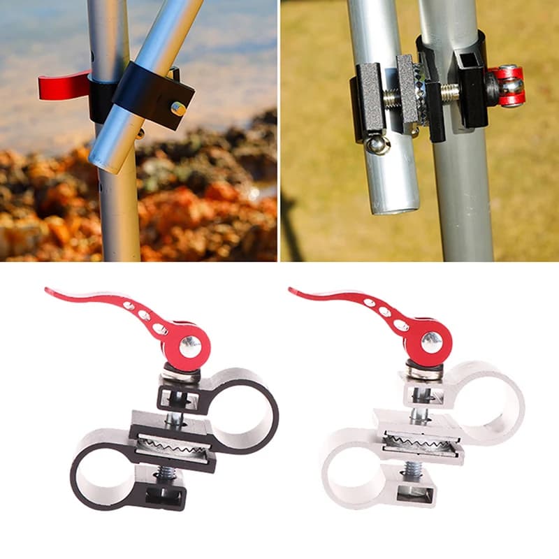 Support parapluie réglable pour siège de pêche - Fixation robuste pour canne et protection solaire
