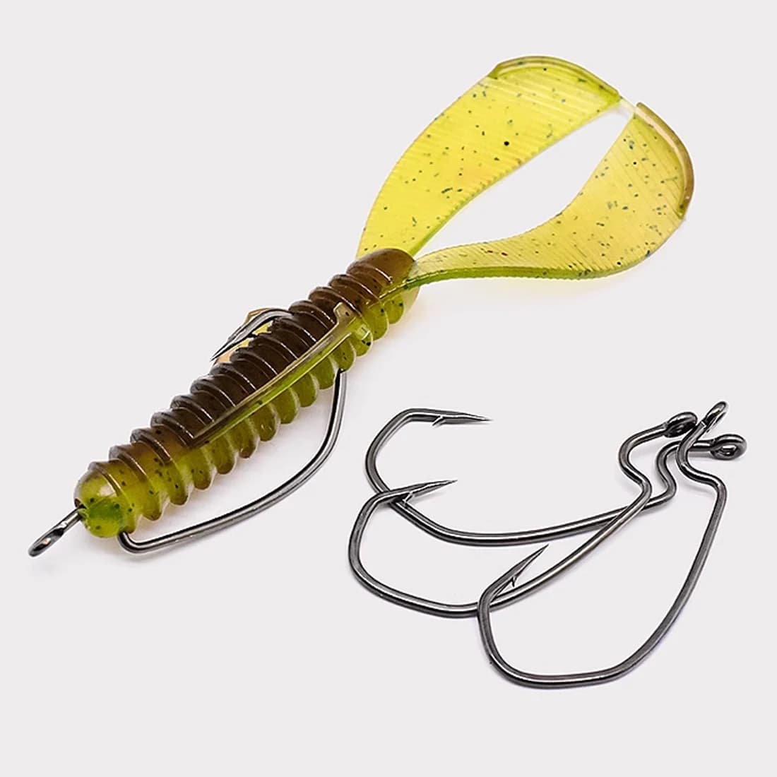 Hameçons Ewg Worm V-Bend 9KM - 25 à 100 pièces pour pêche en eau douce et salée