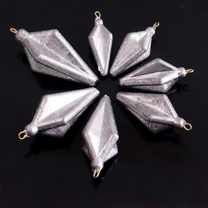 Plombs de pêche 10g-120g - Sinkers plombés pour tous types de pêche en eau douce et mer