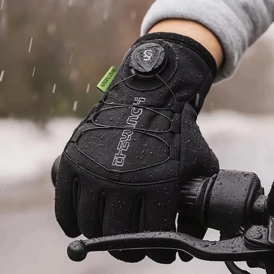 Gants ski vélo hiver homme femme - Gants épais étanches windproof touchscreen pour sports d'hiver