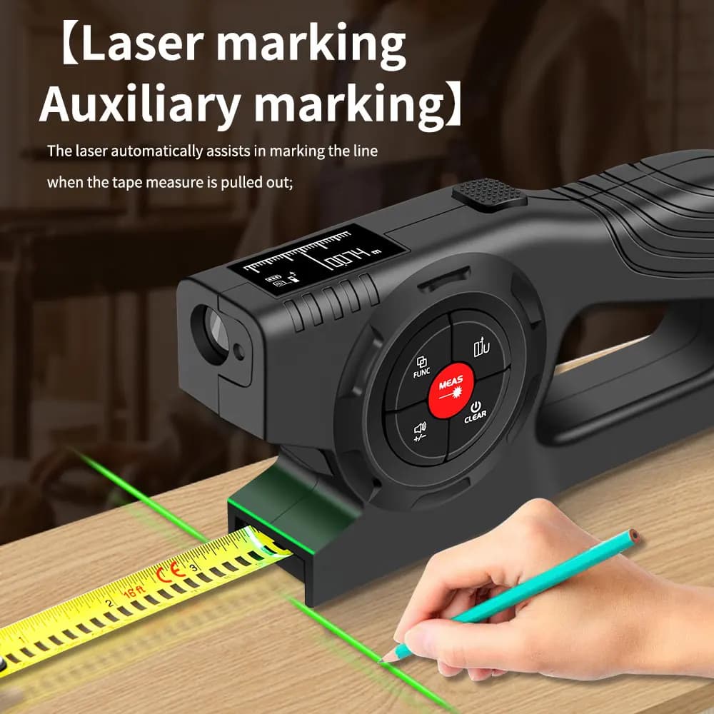 Télémètre laser Snakol 3en1 multifonction haute précision pour pêche et bricolage