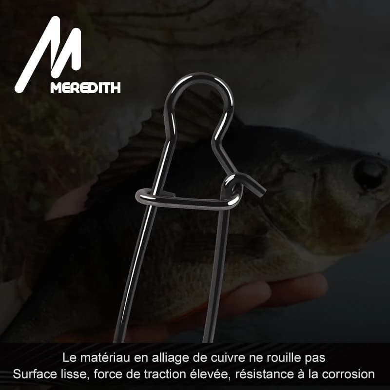 50 pièces connecteurs acier inoxydable pêche - Mousquetons rapides snaps sécurisés