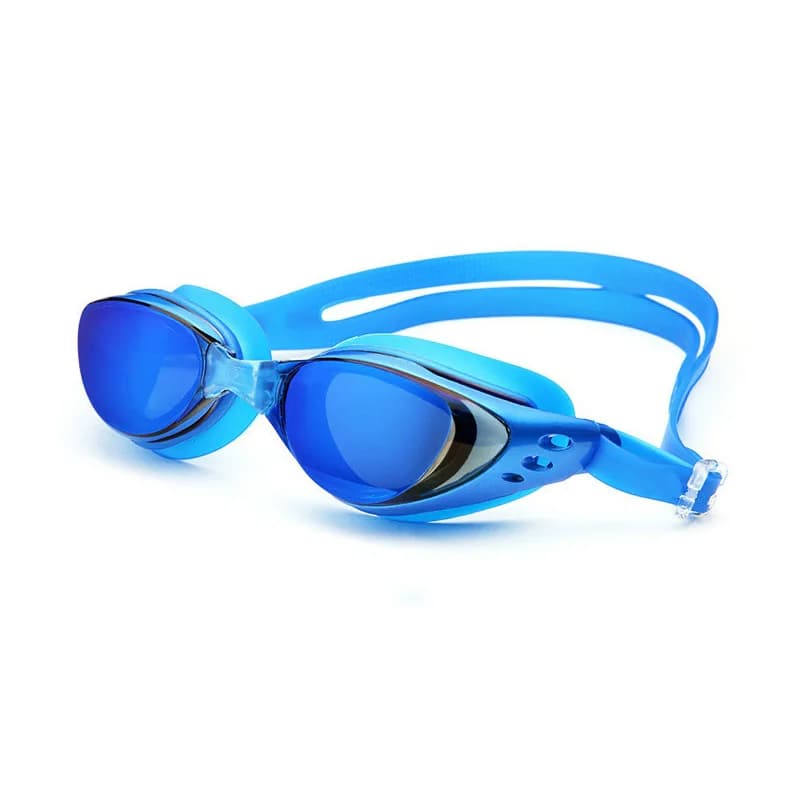 Lunettes de natation myopie -1 à -10 électroplacées - Anti-buée et étanches pour hommes et femmes