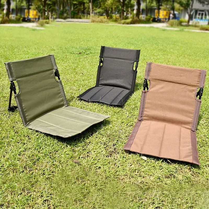 Chaise pliante pêche avec dossier et coussin - Siège confort jardin et plage pour pêcheurs