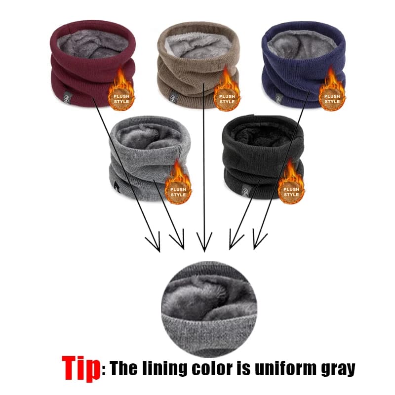 Tour de cou thermique unisexe hiver - Protection vent pour ski running cyclisme pêche