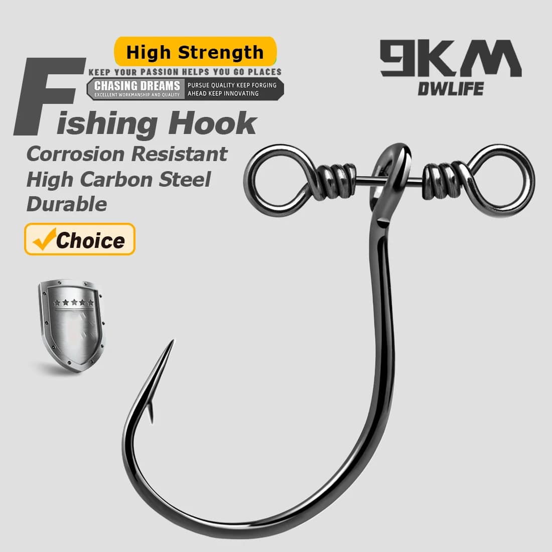 Hameçons Drop Shot 10 à 30 pièces avec swivel - Pour bar, perche, carpe et silure