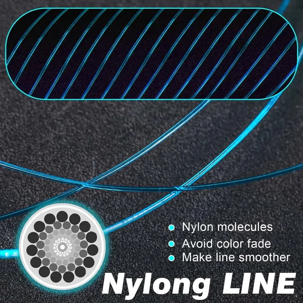 Ligne de pêche monofilament SantaKing 500m résistante et anti-abrasion nylon pour lancer long et fluide