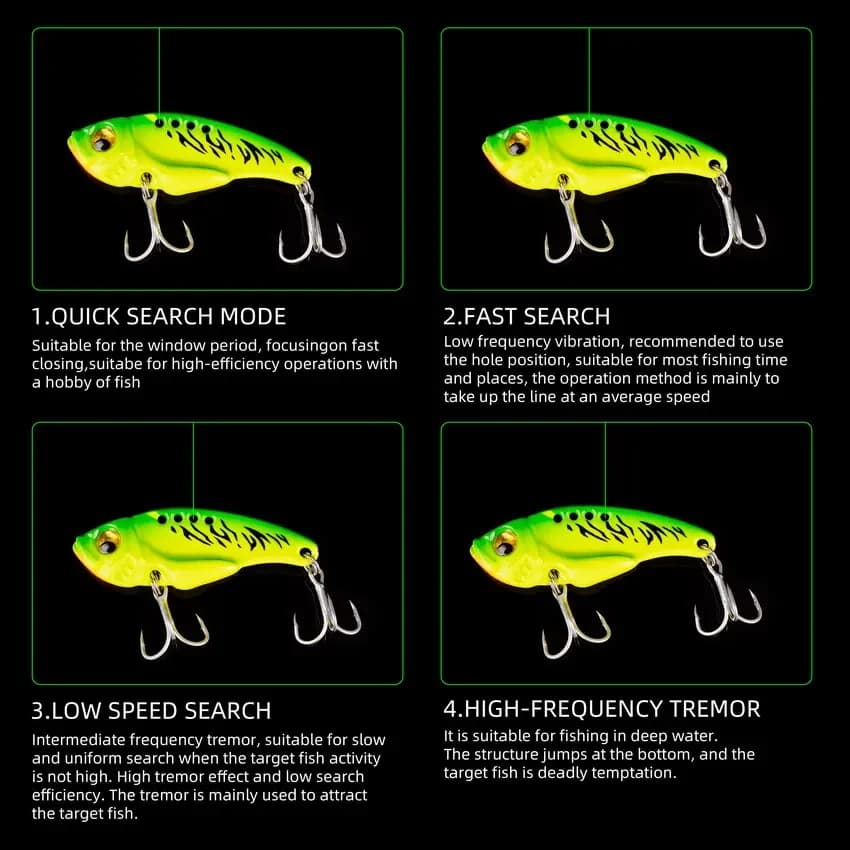 Leurre métal vibration Aorace 5 pièces, cuillère leurre 3 à 20g pour pêche aux leurres durs