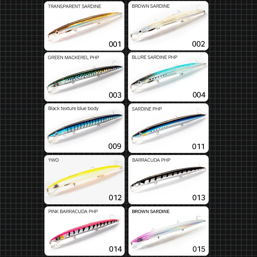 Leurre Sandeel Minnow Hunthouse 14g 23g 33g : Stickbait Long Casting pour la Pêche de la