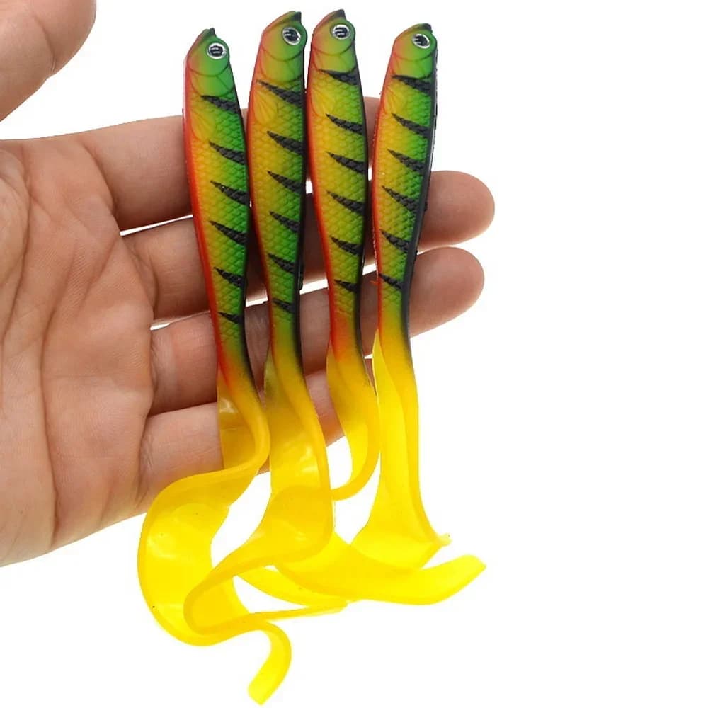 Leurre souple shad 125mm 5.5g queue en T pour brochet et perche - swimbait silicone